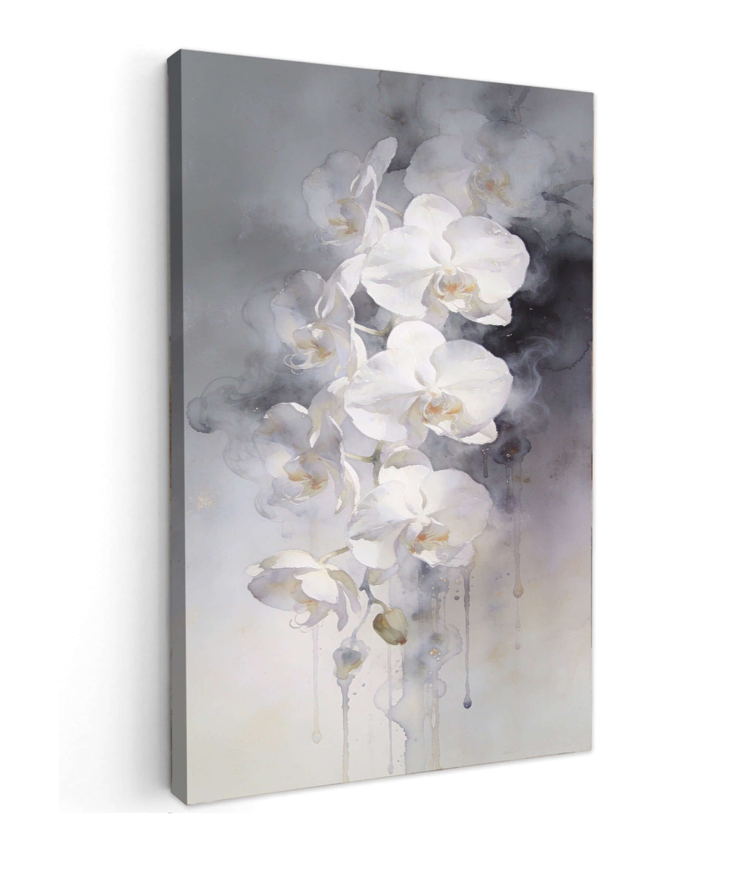 Canvas schilderij Orchids bloemen – Ethereal White Orchids