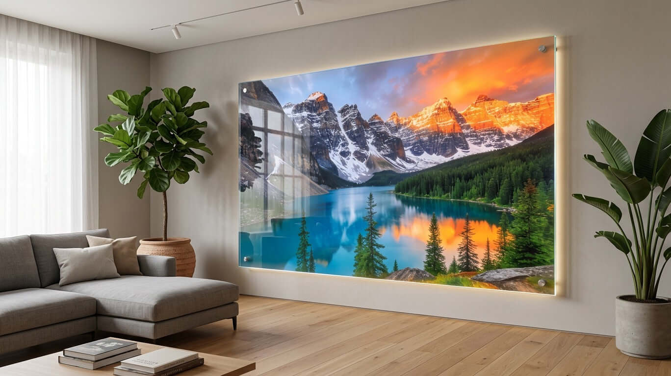 Landschap schilderijen op Plexiglas