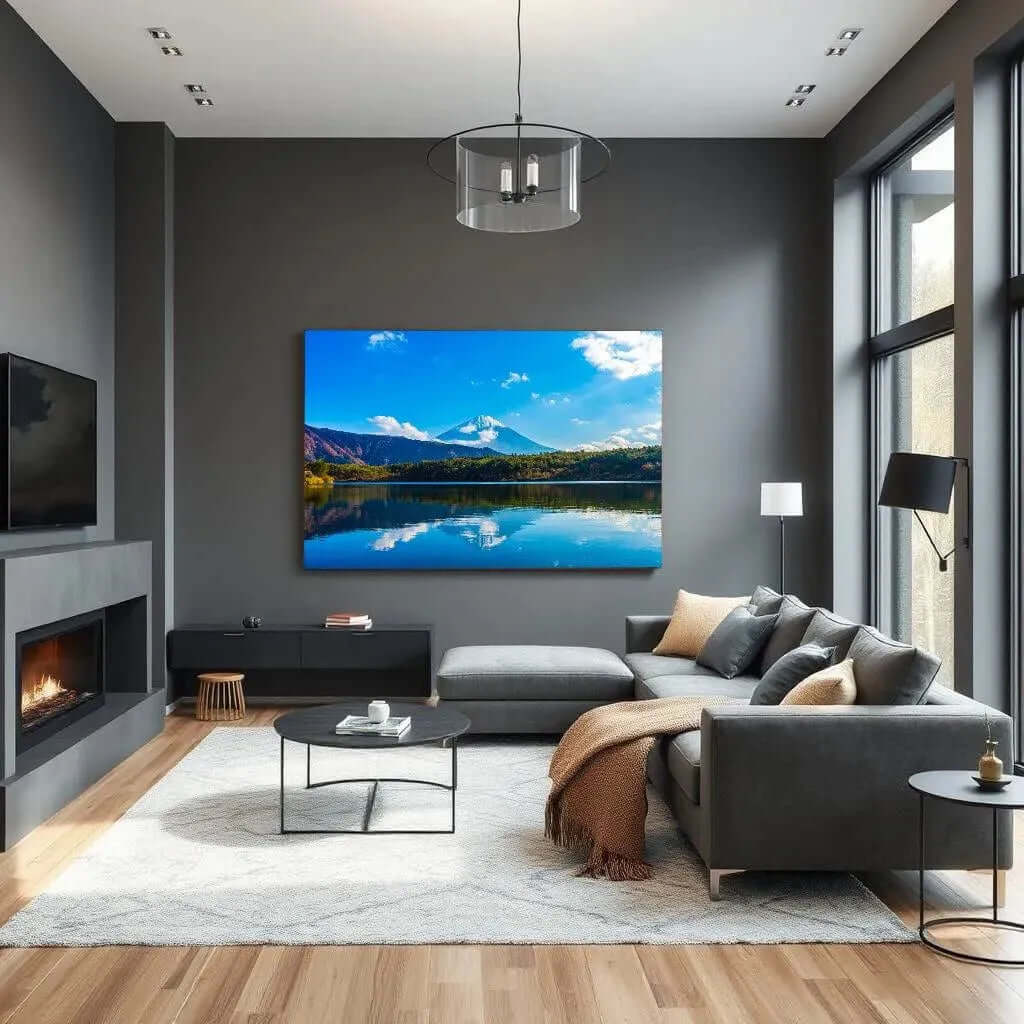 Canvas schilderij Fuji landschap – Serenity of Fuji