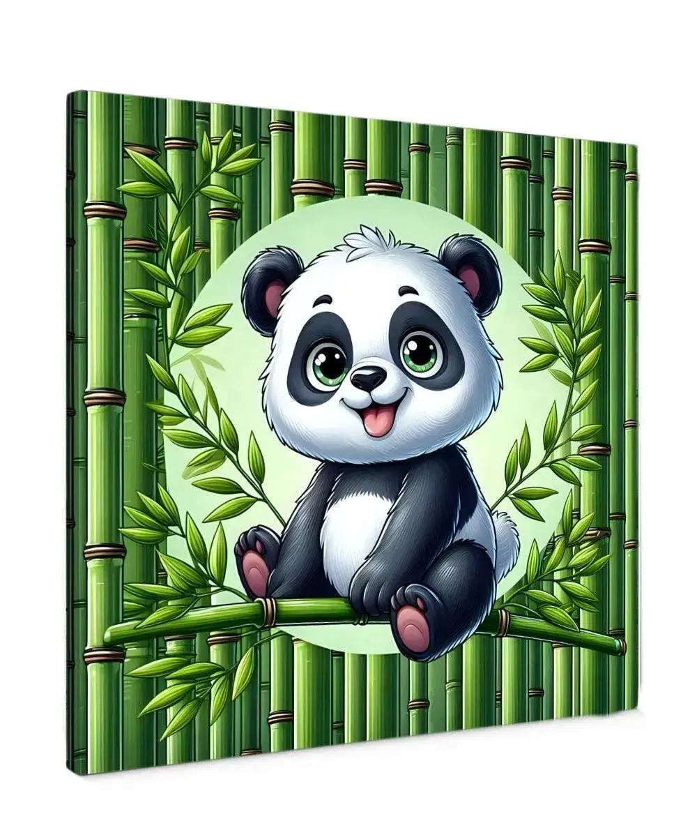 Bamboe Baby Panda Canvas Schilderij lovekunst.com