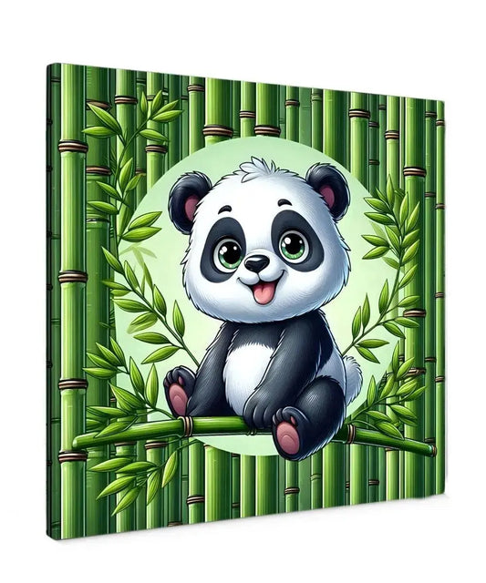 Bamboe Baby Panda Canvas Schilderij lovekunst.com