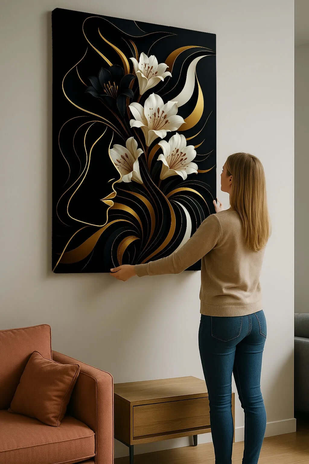Canvas schilderij bloemen – The Secret Garden | Luxe wanddecoratie