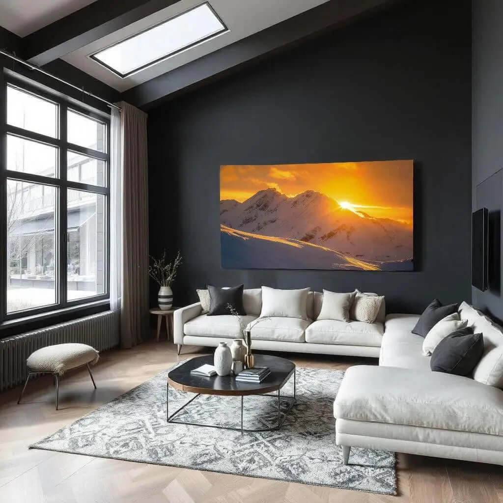 Canvas schilderij breathtaking vista – adembenemend landschap op canvas