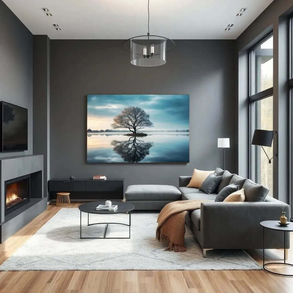Canvas schilderij calm landschap – Crystal Calm wanddecoratie