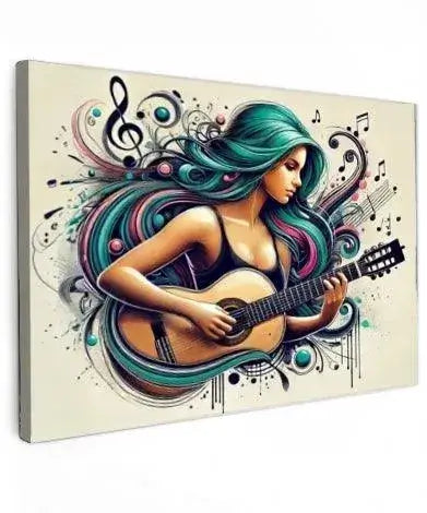 Canvas schilderij muziek – Musical Muse