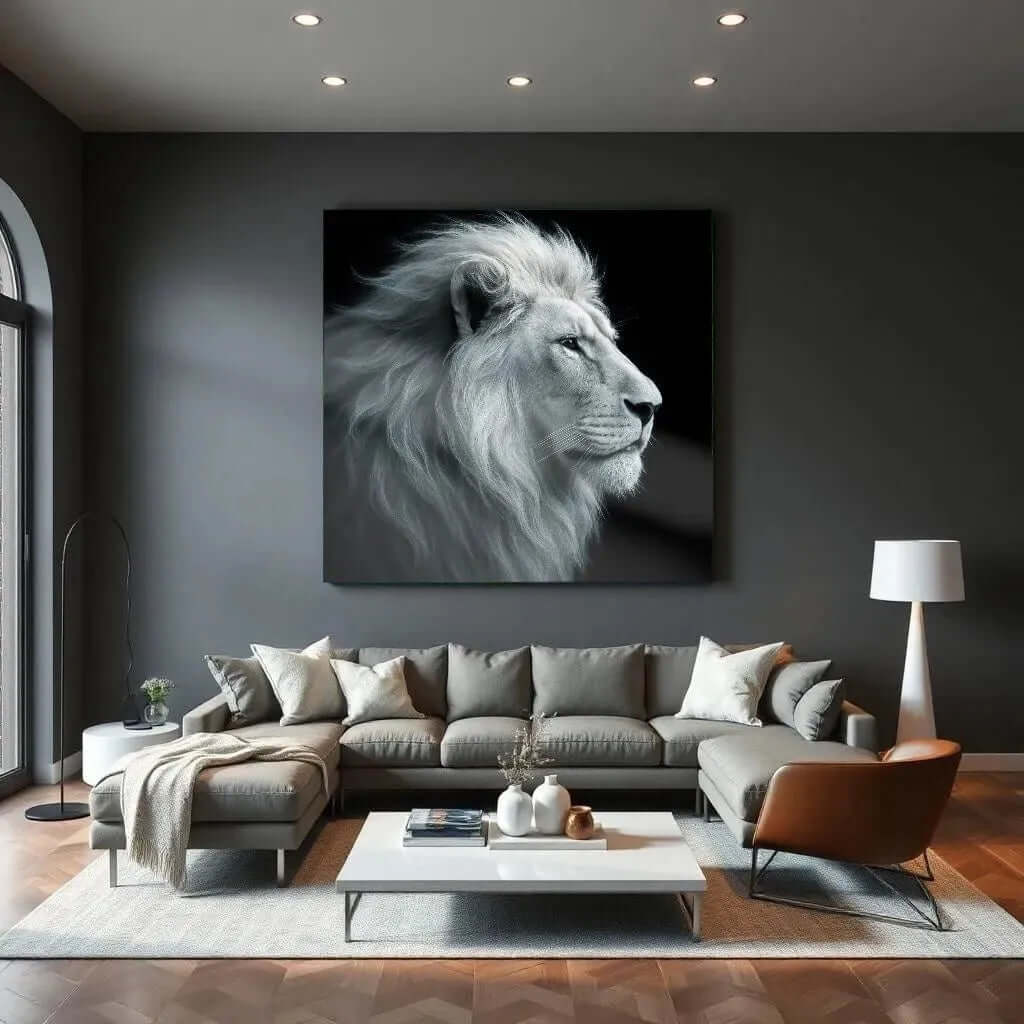 The White King - Online Schilderij - Glas Schilderij