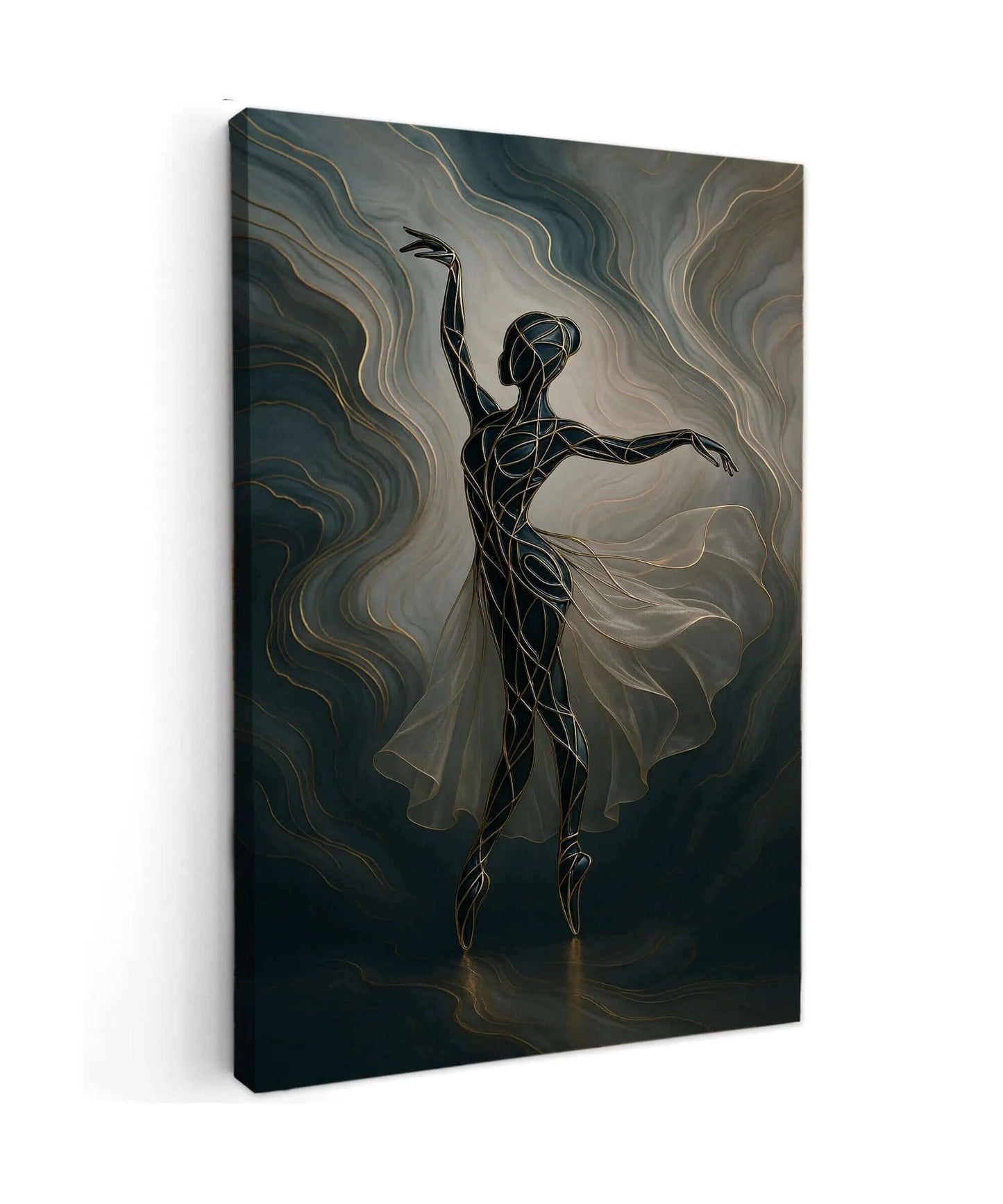 Abstract Ballerina - Online Schilderij - Canvas Schilderij