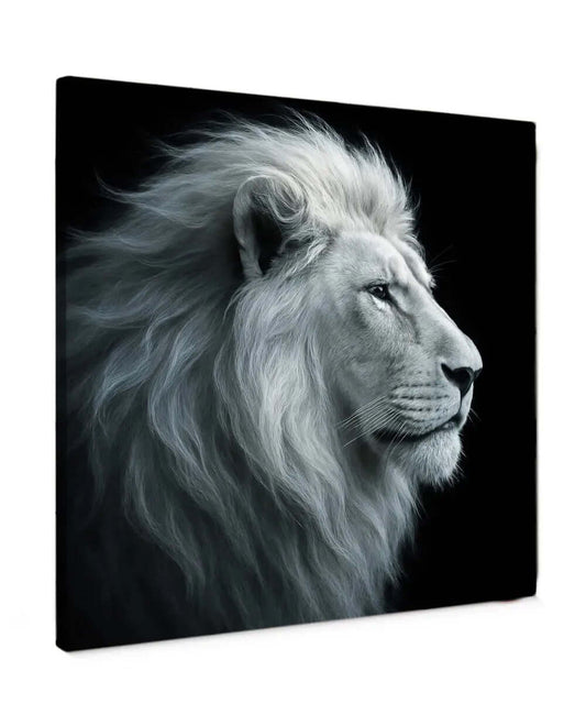 White King canvas schilderij – krachtige wanddecoratie met karakter