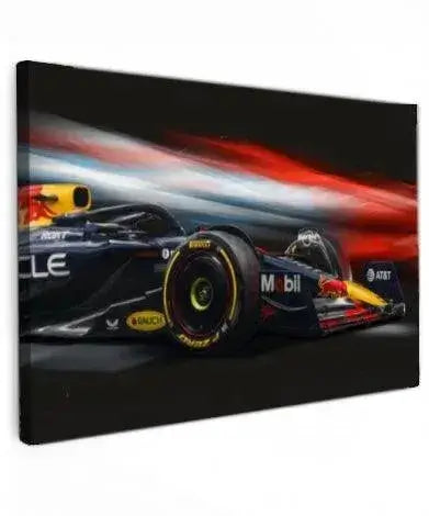 Red Bull Racing F1 Canvas Schilderij – Dynamische Formule 1 Wanddecoratie
