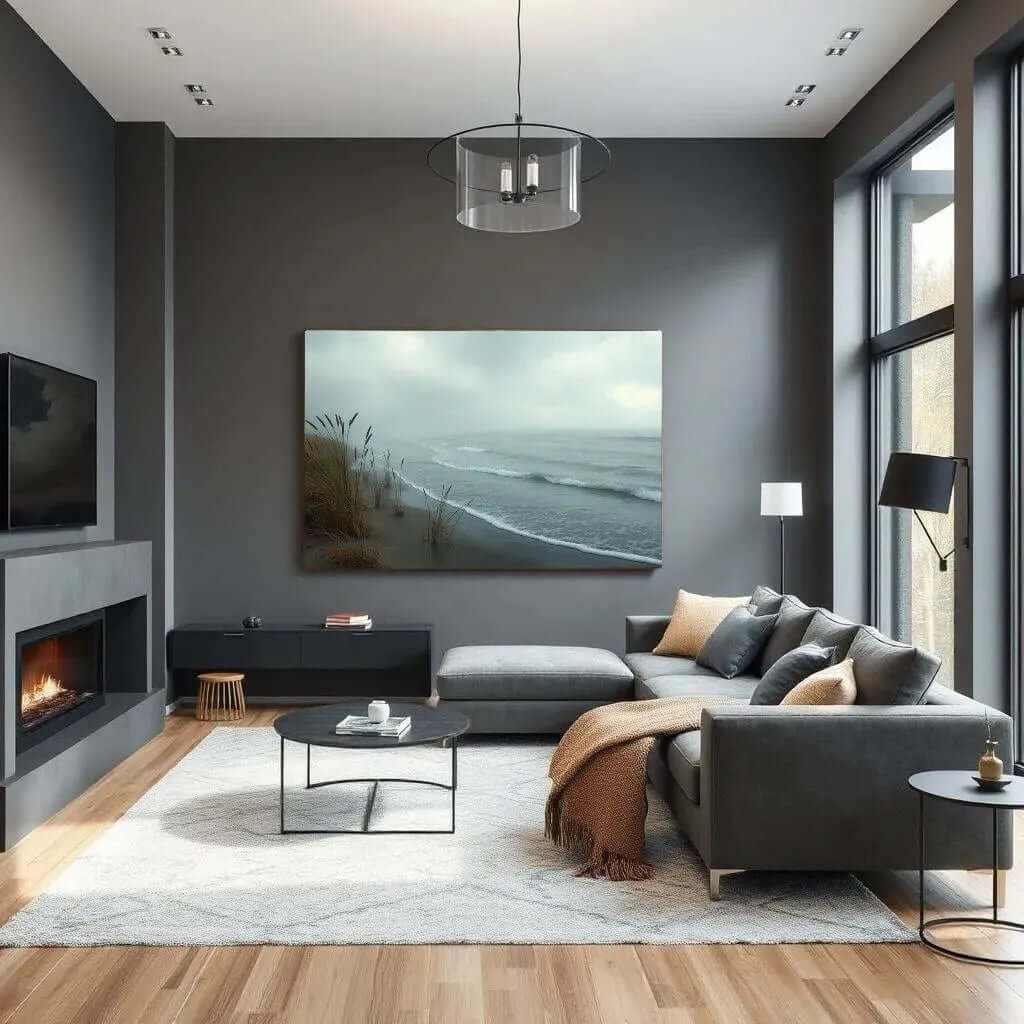 Dune Grass canvas schilderij – natuurlijke kust wanddecoratie woonkamer met rust en diepte