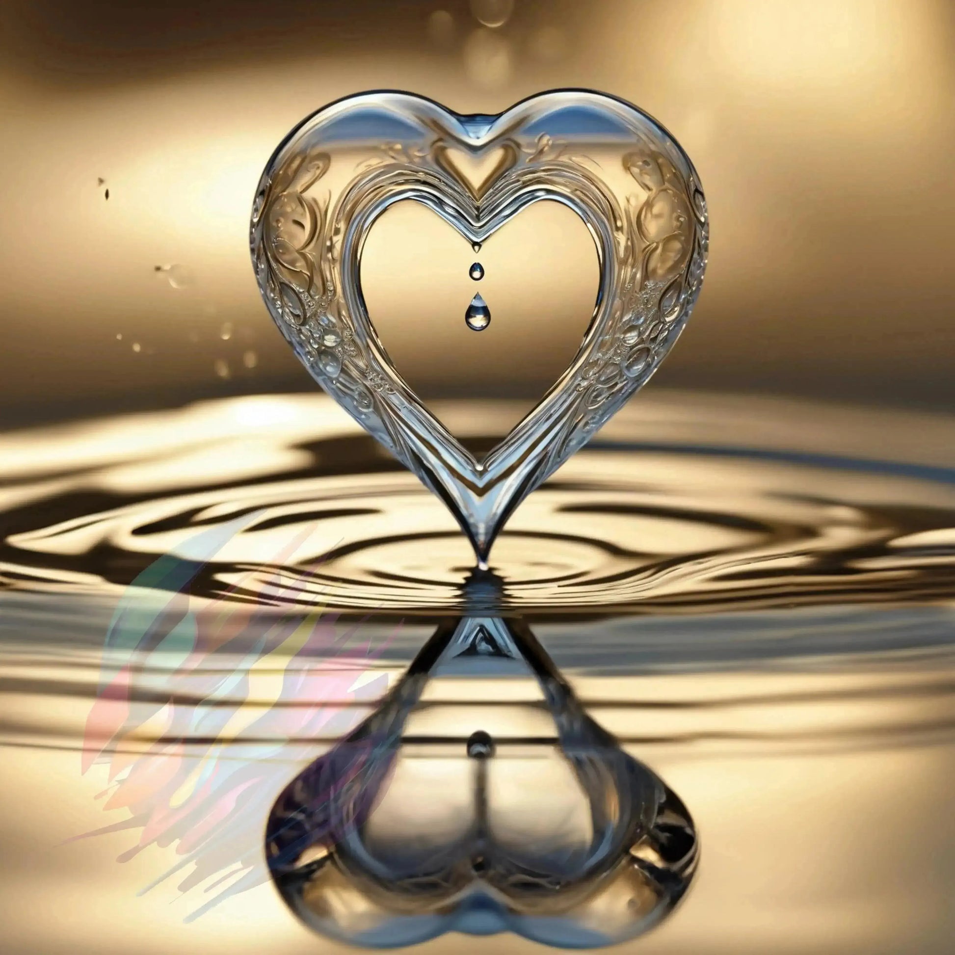 Heart's Drop - Online Schilderij - Canvas Schilderij