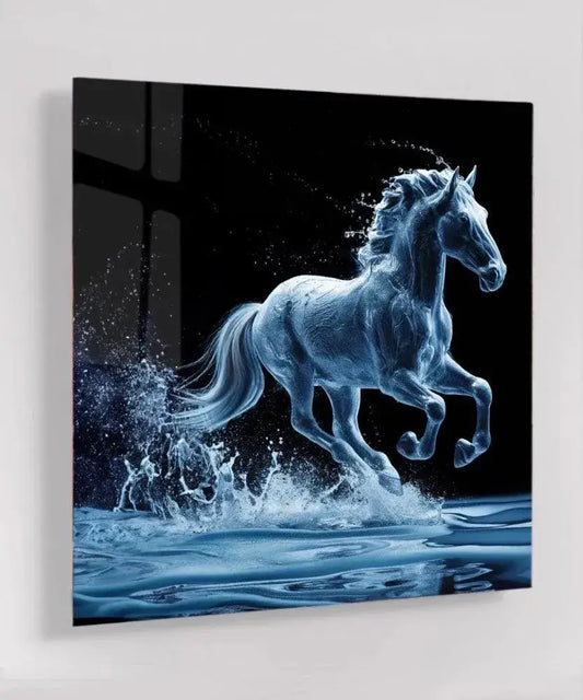 Water Horse - Online Schilderij - Glas Schilderij